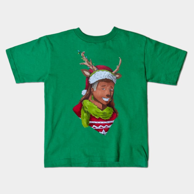 Christmas costume Kids T-Shirt by Innominatam Designs